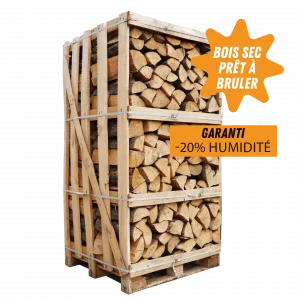 Box de bois de chauffage sec prêt à bruler cet hiver, étuvé séchage artificiel, garanti humidité