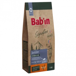 Croquette pour chat senior stérilisé au poulet Babin signature